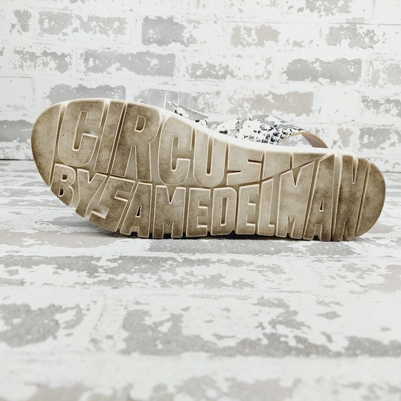 Circus by Sam Edelman Multi Nadine Snakeskin Print Strappy Open Toe Sandals M383 - Picture 8 of 11